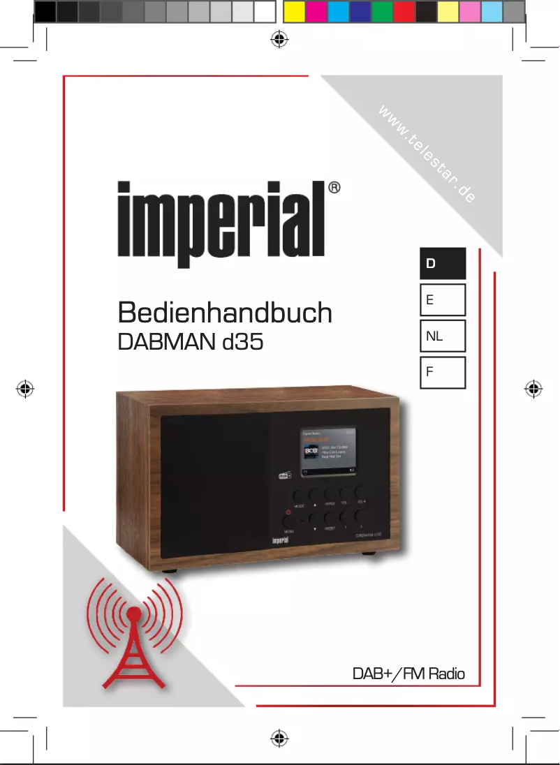 Image de la première page du manuel de l'appareil DABMAN d35