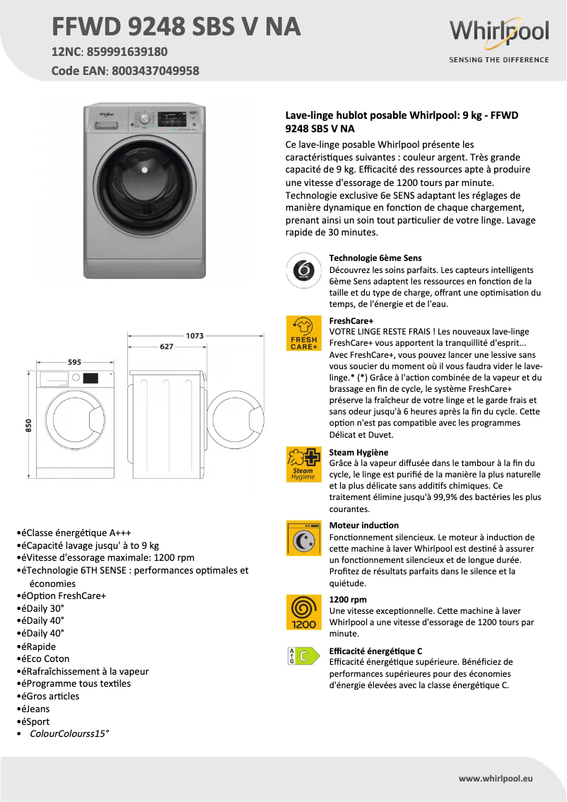 Imagen de la primera página del manual del dispositivo FFWD 9248 SBS V NA