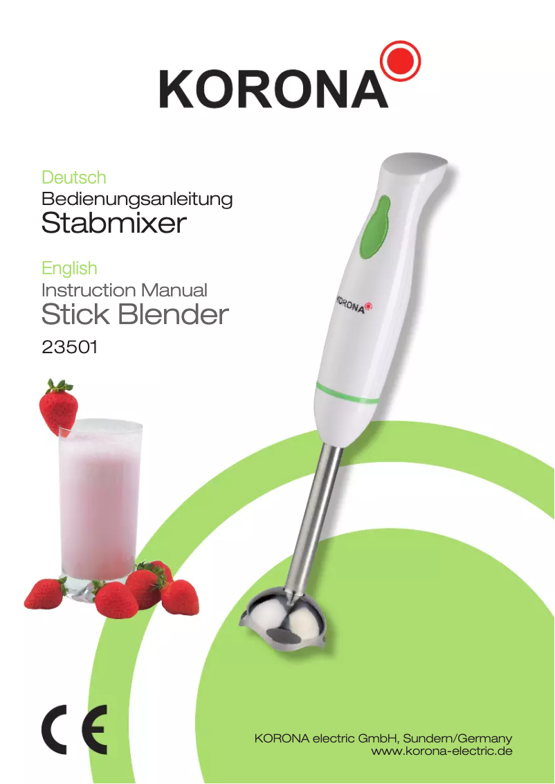 Page 1 de la notice Manuel utilisateur Korona 23501