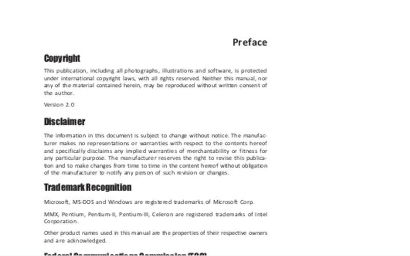 Image de la première page du manuel de l'appareil B75H2-M2