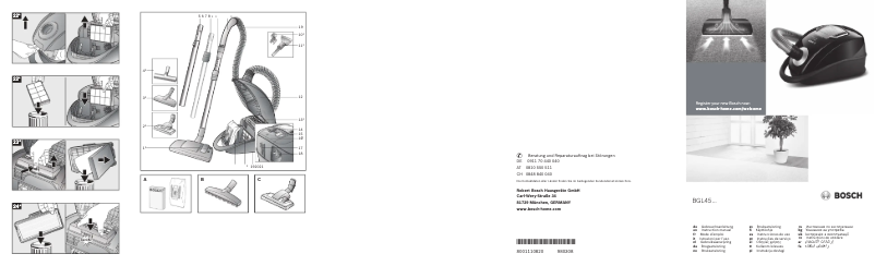 Page n°1 - Manuel utilisateur Bosch BGL45500