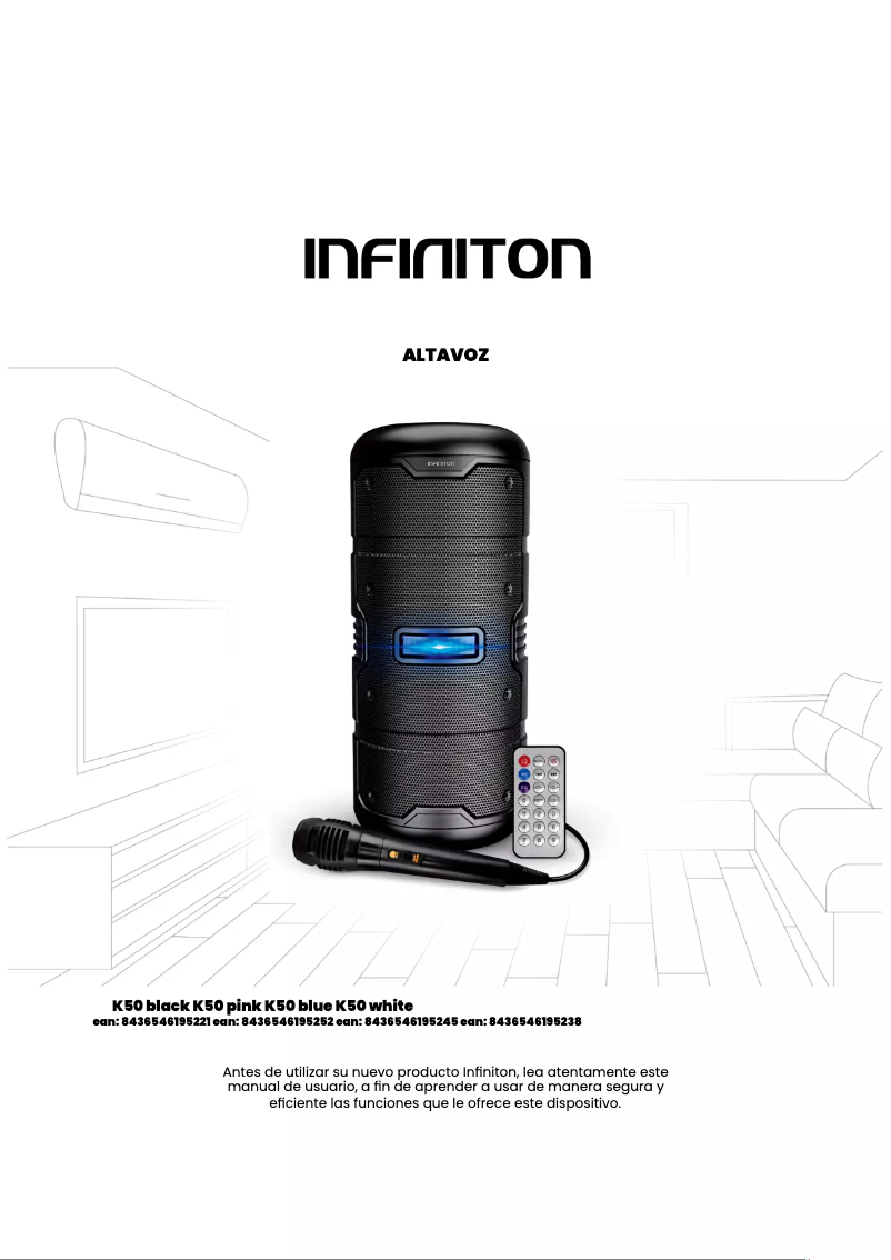 Page n°1 - Manuel utilisateur Infiniton K50