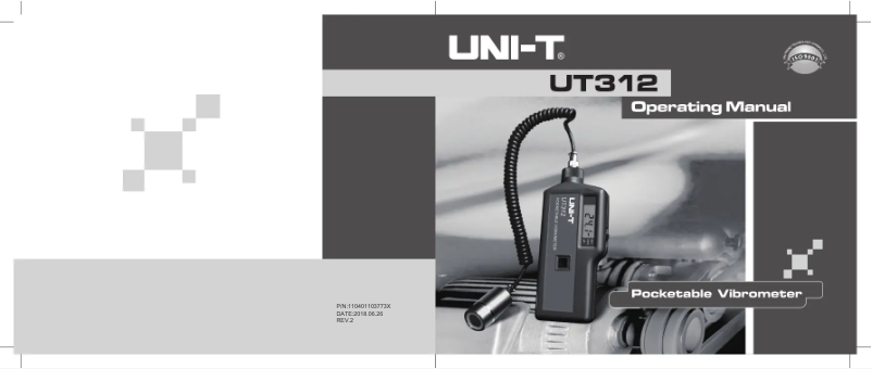 Page n°1 - Manuel utilisateur Uni-T UT312