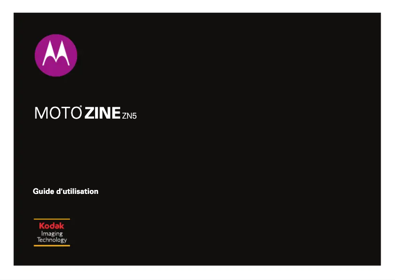 Página 1 del manual Manual de usuario Motorola MotoZine ZN5
