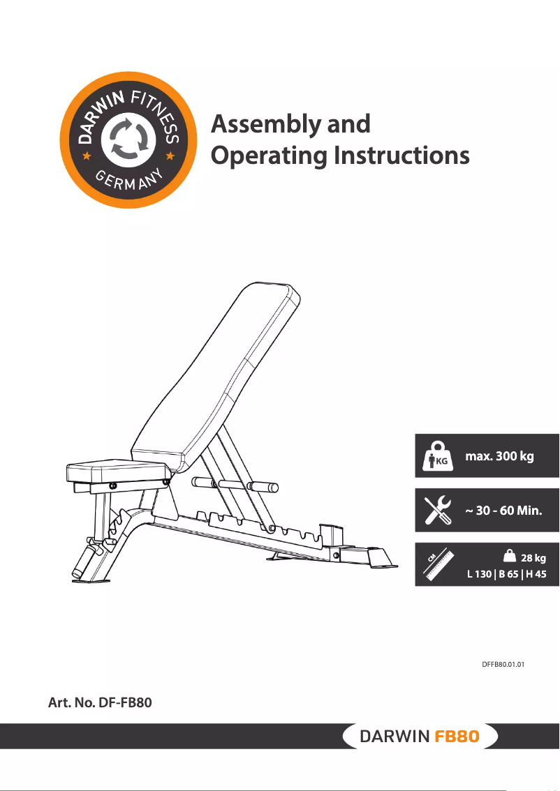 Página 1 del manual Manual de usuario Darwin FB80
