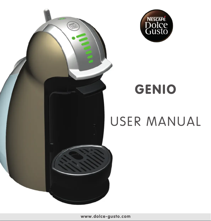 Imagen de la primera página del manual del dispositivo Nescafé Dolce Gusto Genio KP160T