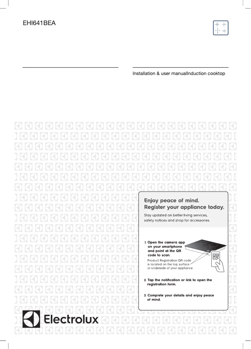 Page 1 de la notice Manuel utilisateur Electrolux UltimateTaste 300 EHI641BEA