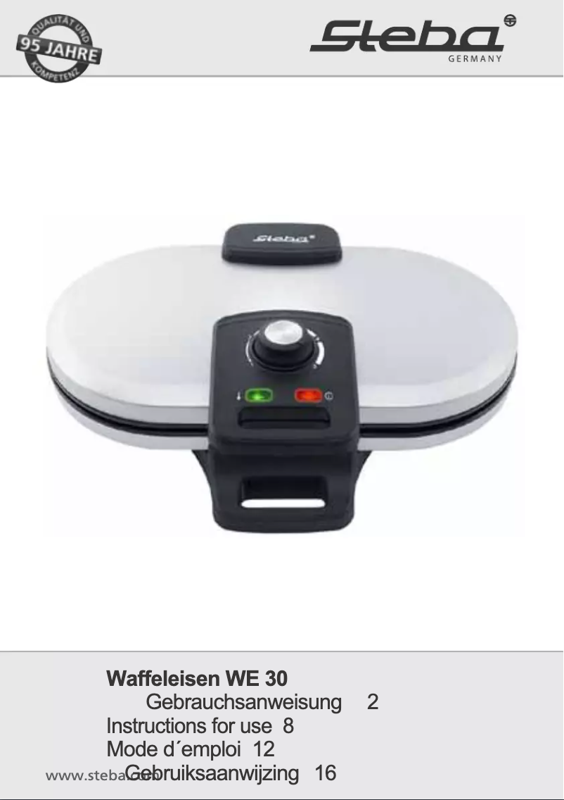 Page n°1 - Manuel utilisateur Steba WE30