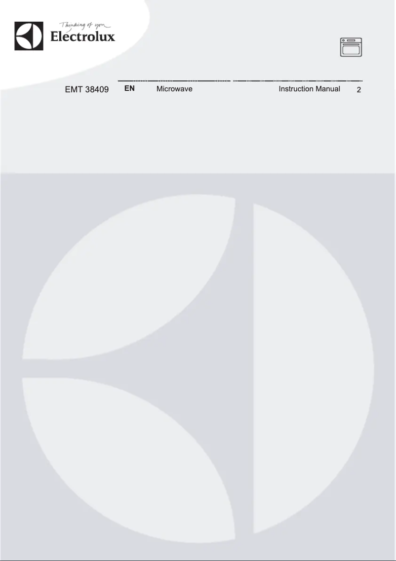 Page 1 de la notice Manuel utilisateur Electrolux EMT38409AX