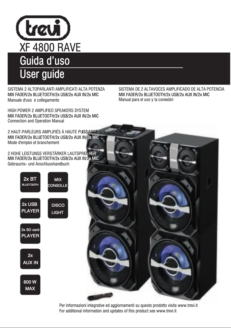 Image de la première page du manuel de l'appareil XF 4800 RAVE