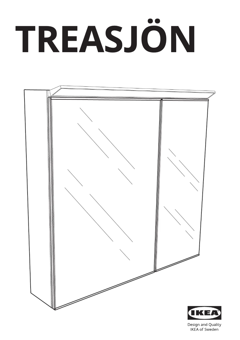 Page 1 de la notice Manuel utilisateur Ikea TREASJÖN 505.739.06