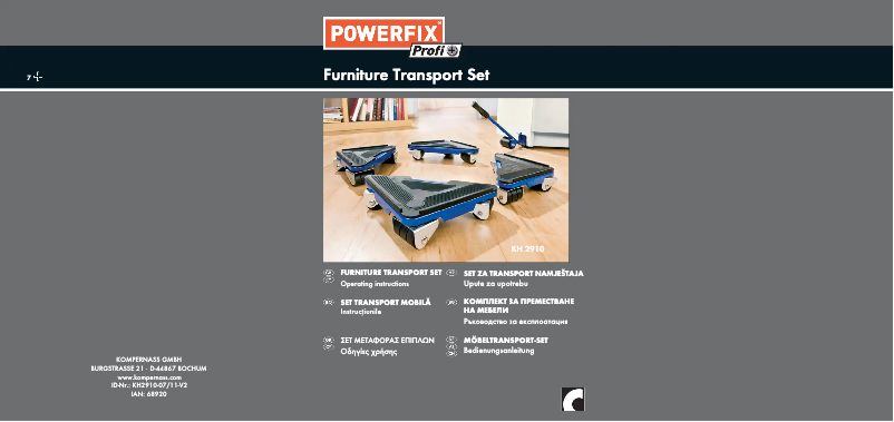 Page 1 de la notice Manuel utilisateur Powerfix KH 2910