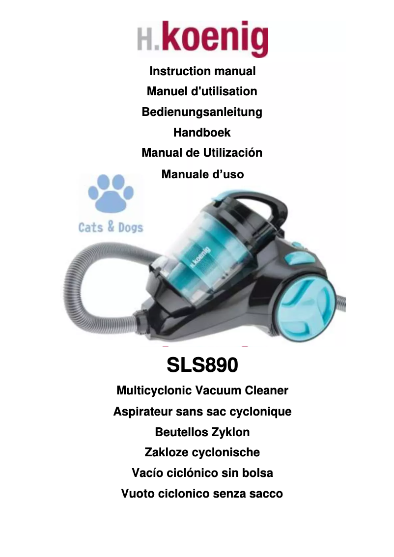 Imagen de la primera página del manual del dispositivo SLS890