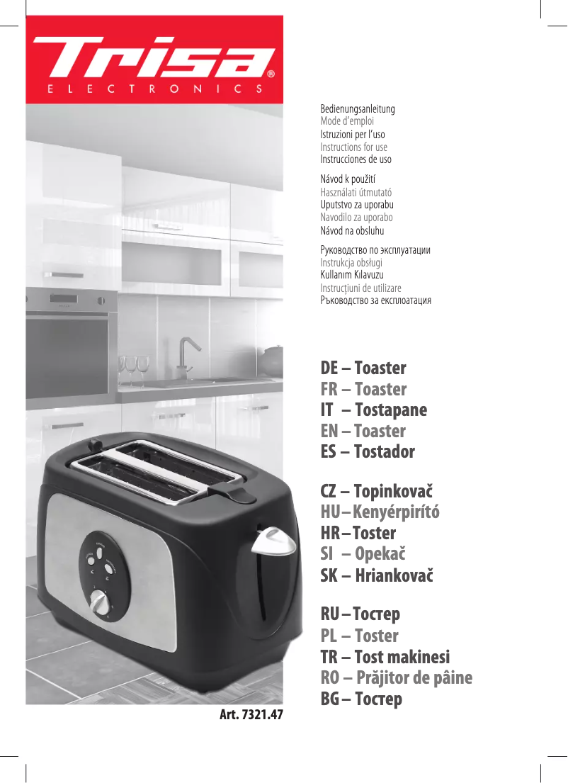 Página 1 del manual Manual de usuario Trisa Crunchy Toast