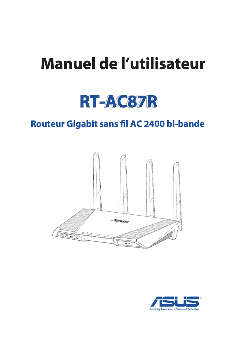 Page 1 de la notice Manuel utilisateur Asus RT-AC87R