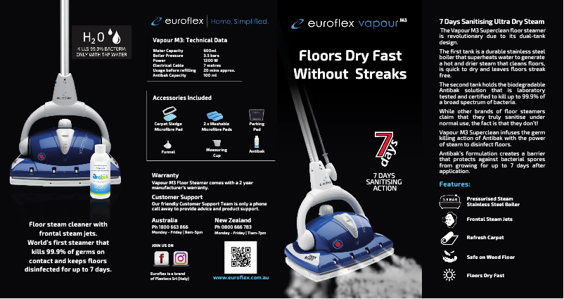 Image de la première page du manuel de l'appareil Vapour M3