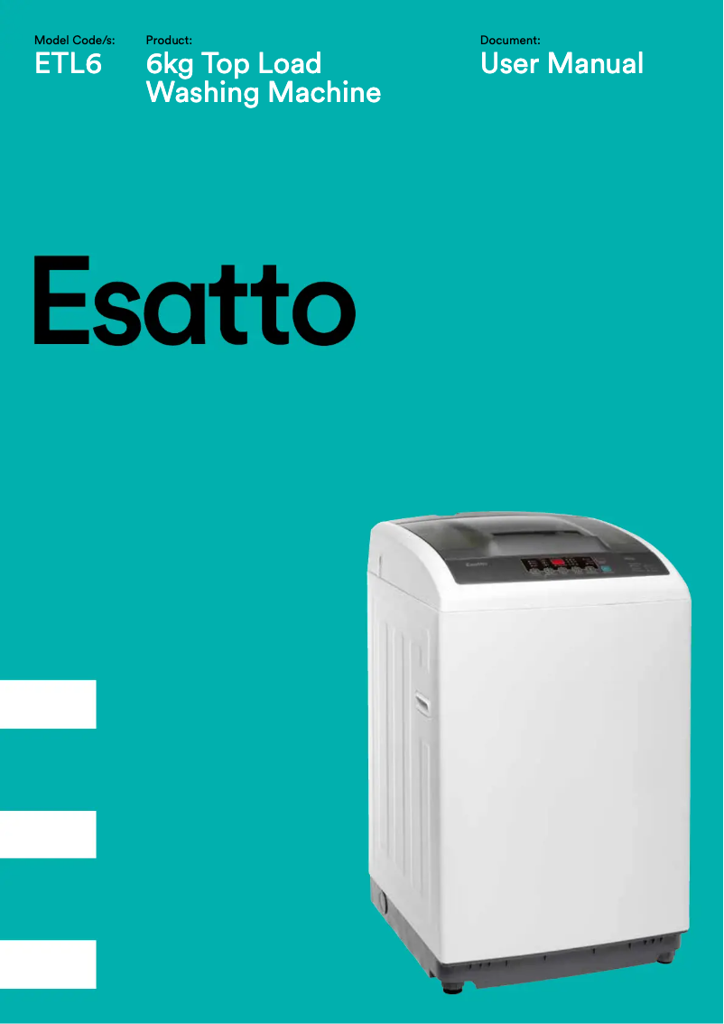 Page 1 de la notice Manuel utilisateur Esatto ETL6