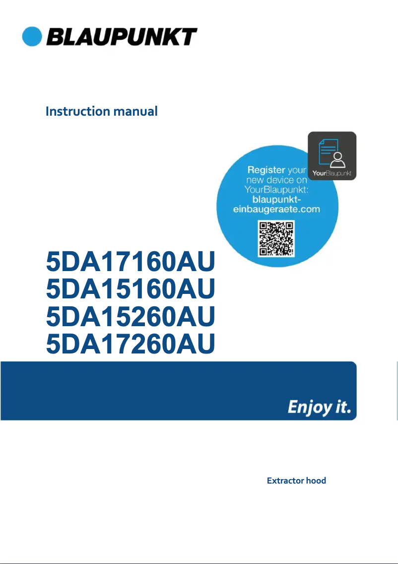 Image de la première page du manuel de l'appareil 5DA17160AU