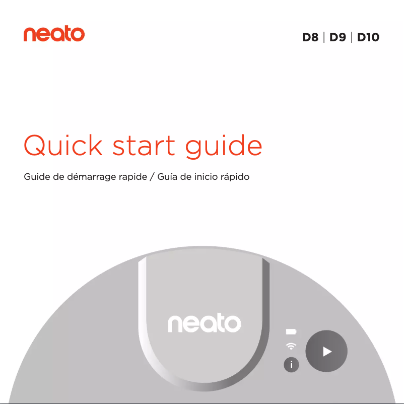 Página 1 del manual Guía de inicio rápido Neato Robotics D10