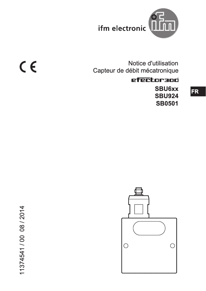 Page 1 de la notice Manuel utilisateur IFM SBU623