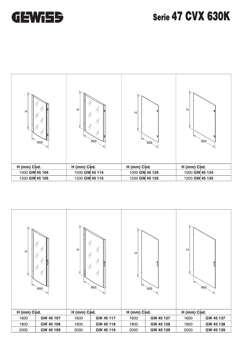 Page 1 de la notice Manuel utilisateur Gewiss GW45108
