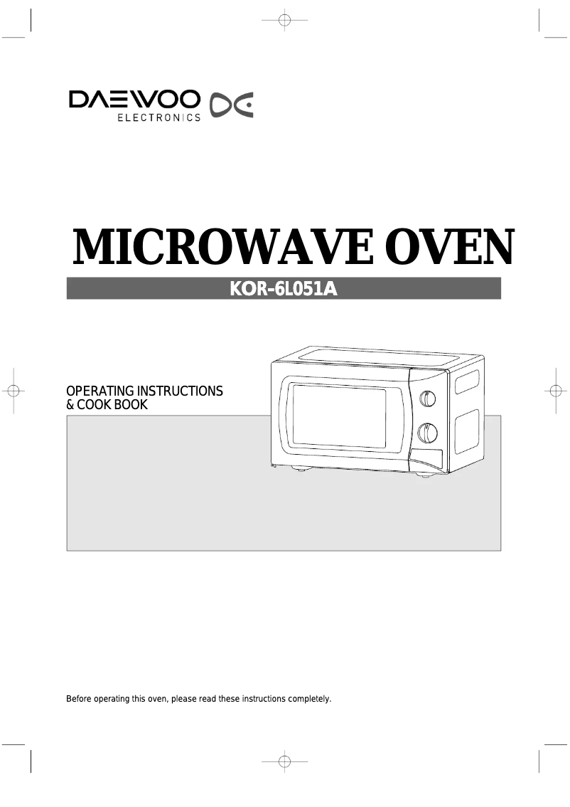 Página 1 del manual Manual de usuario Daewoo KOR-6L051A