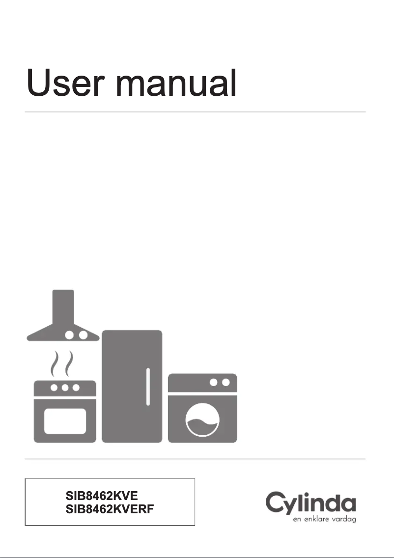 Page 1 de la notice Manuel utilisateur Cylinda SIB8462KVE