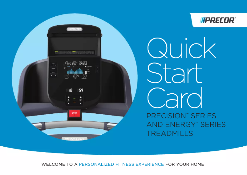 Page 1 de la notice Manuel utilisateur Precor TRM 223 TREADMILL