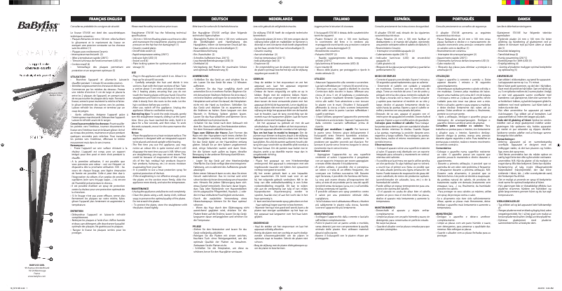 Image de la première page du manuel de l'appareil ST410E