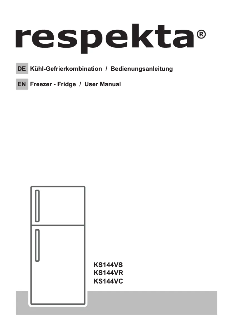 Page n°1 - Manuel utilisateur Respekta KS144VS