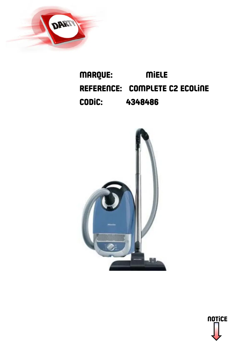 Page 1 de la notice Manuel utilisateur Miele Complete C2 EcoLine