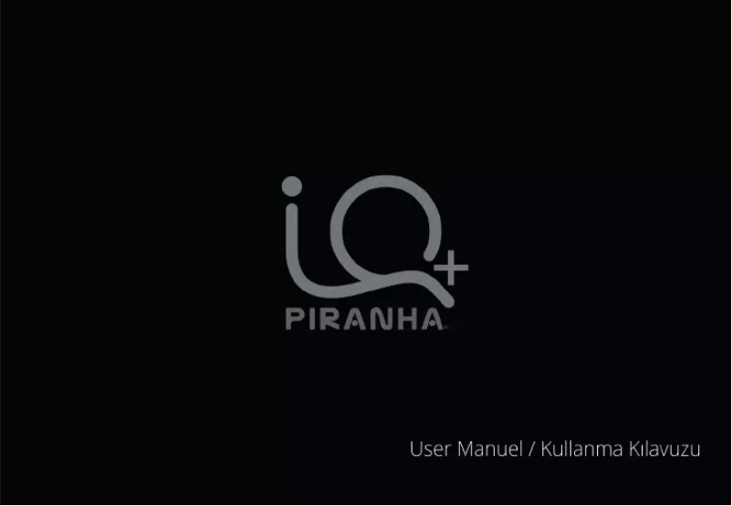 Page 1 de la notice Manuel utilisateur Piranha IQ Plus