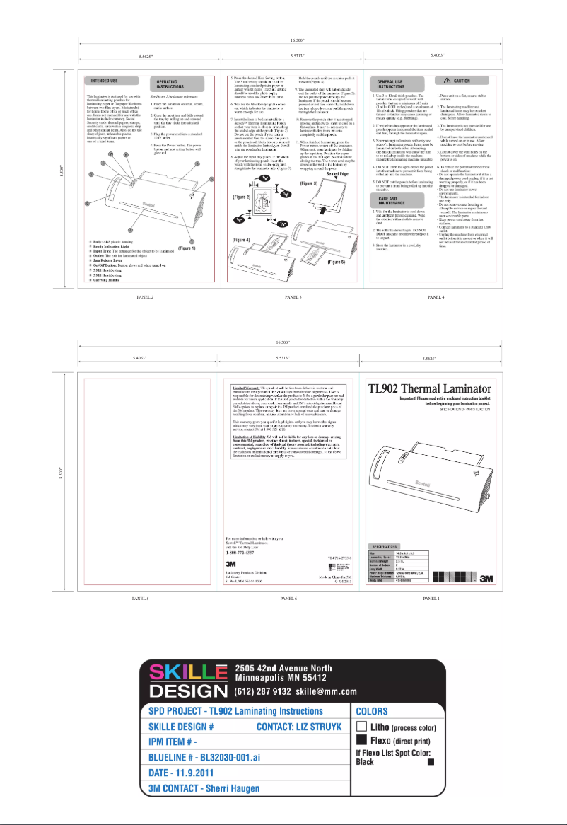 Page 1 de la notice Manuel utilisateur Scotch TL902
