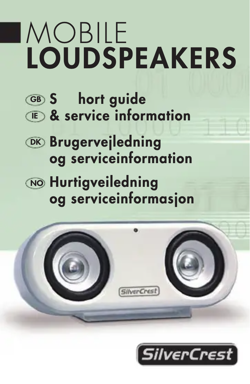 Page 1 de la notice Manuel utilisateur SilverCrest PMS240
