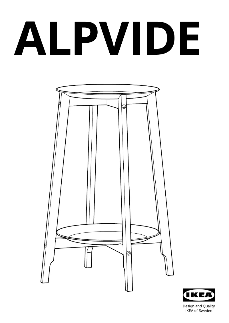 Image de la première page du manuel de l'appareil ALPVIDE 905.462.61