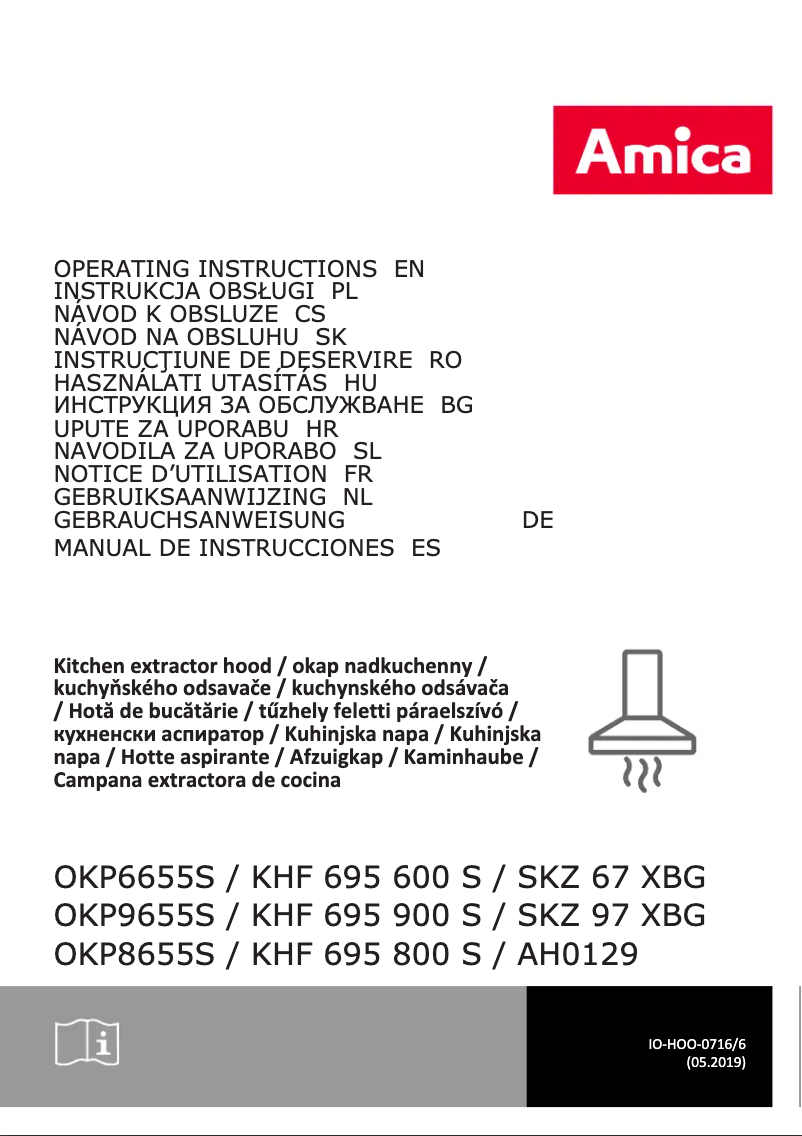Page 1 de la notice Manuel utilisateur Amica KHF 695 600 S