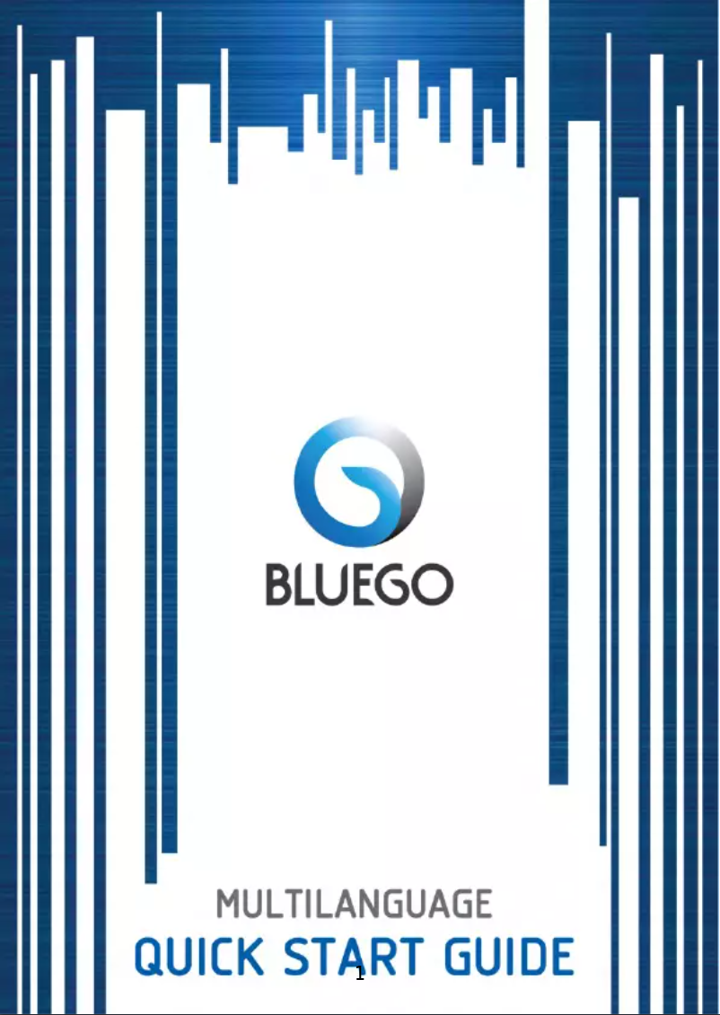 Page 1 de la notice Manuel utilisateur Bluego BG-G559-W
