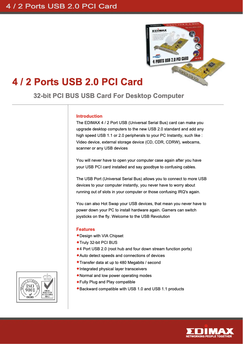 Página 1 del manual Manual de usuario Edimax EU-CV4N