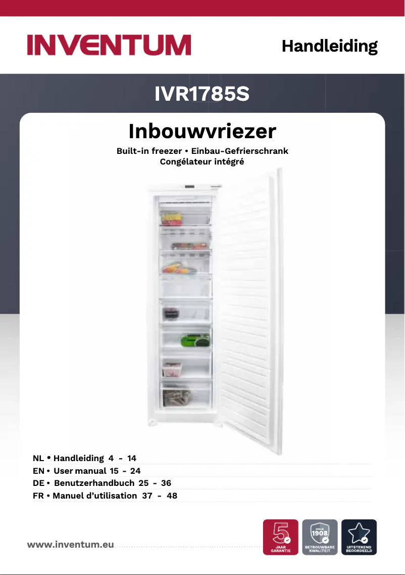 Page 1 de la notice Manuel utilisateur Inventum IVR1785S