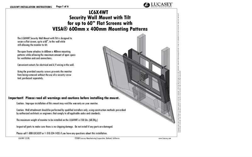 Page n°1 - Manuel utilisateur Lucasey LC6X4WT