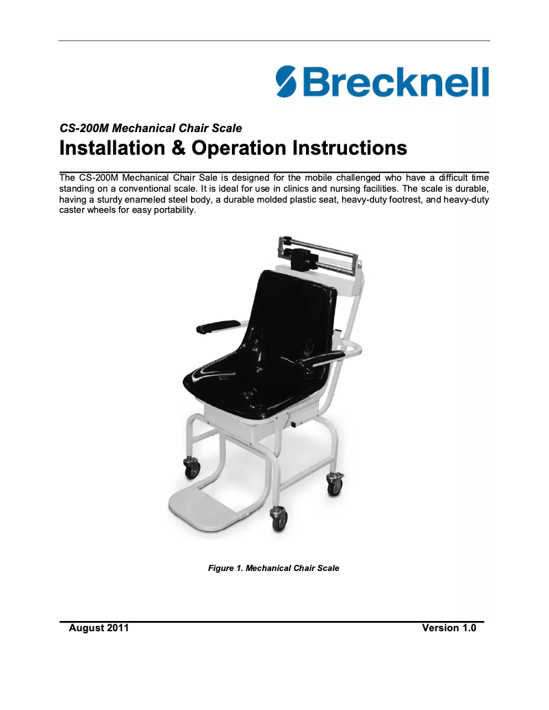 Página 1 del manual Manual de usuario Brecknell CS-200M