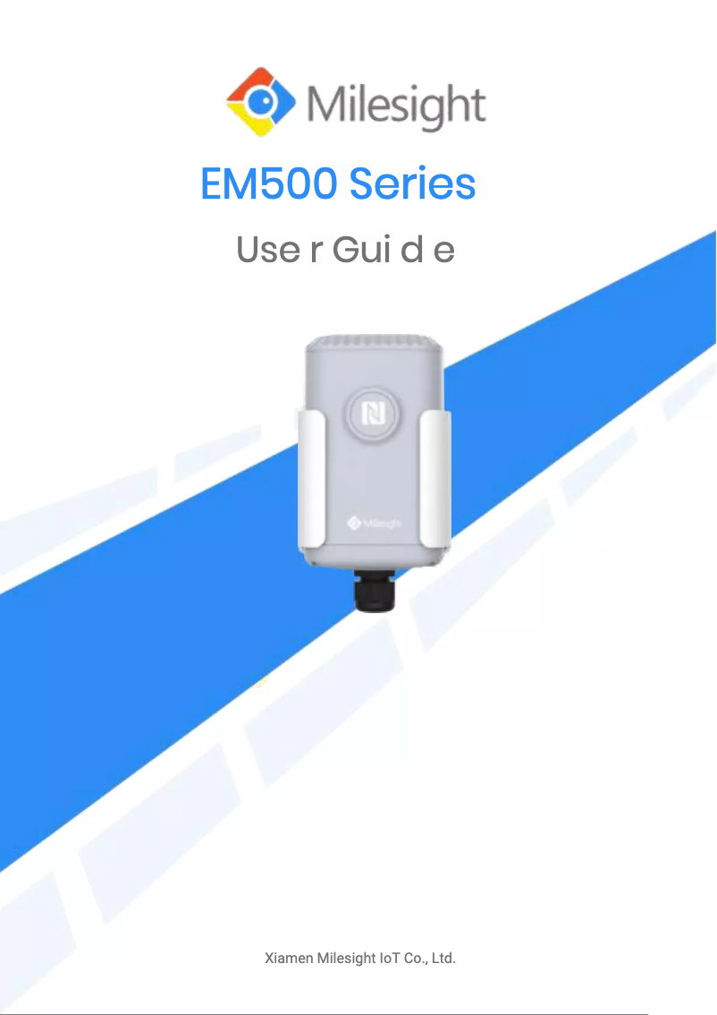 First page image of the manual for LoRaWAN EM500