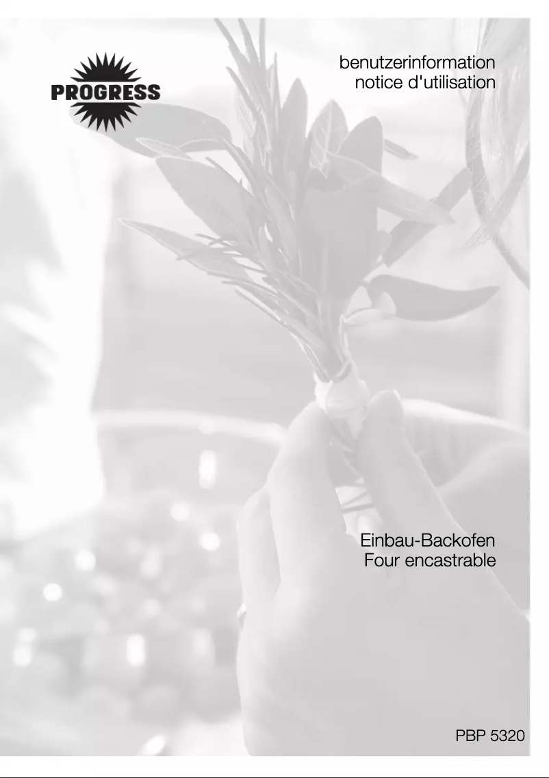 Image de la première page du manuel de l'appareil PBP5320