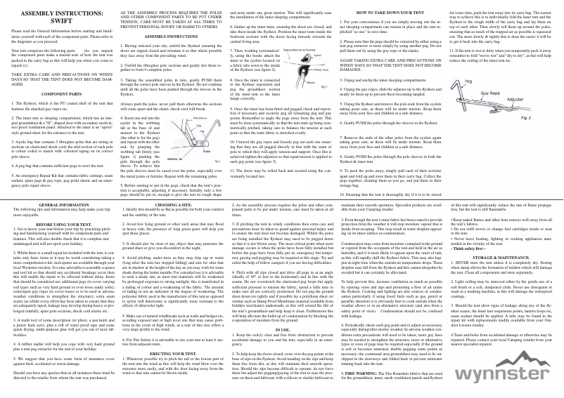 Imagen de la primera página del manual del dispositivo Swift