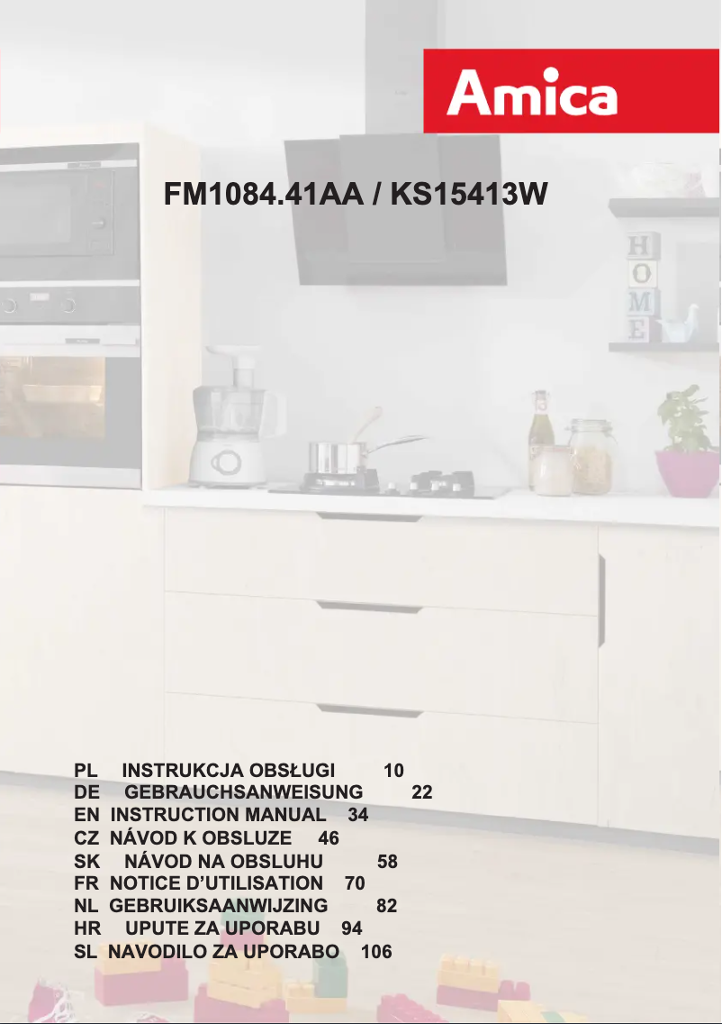 Page n°1 - Fiche technique Amica FM1084.41AA