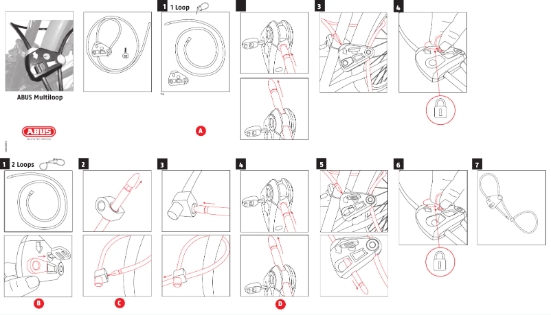Page 1 de la notice Manuel utilisateur Abus Multiloop 210