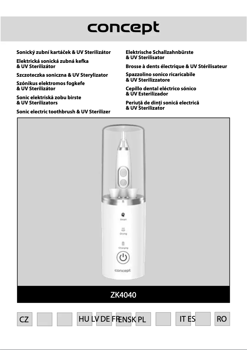 Page 1 de la notice Manuel utilisateur Concept Perfect Smile ZK4040