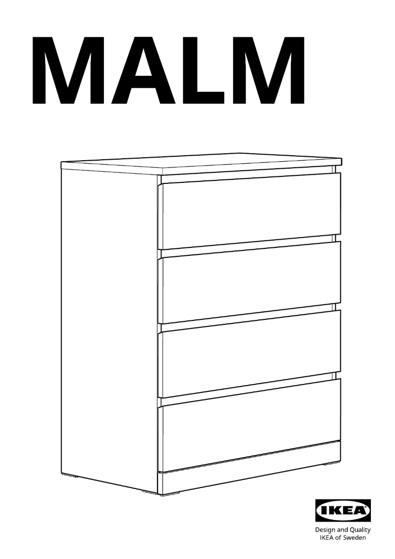 Página 1 del manual Manual de usuario Ikea MALM 505.763.06