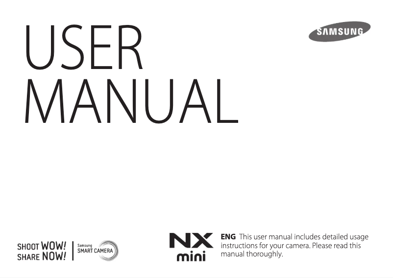 Image de la première page du manuel de l'appareil NX F1 Mini