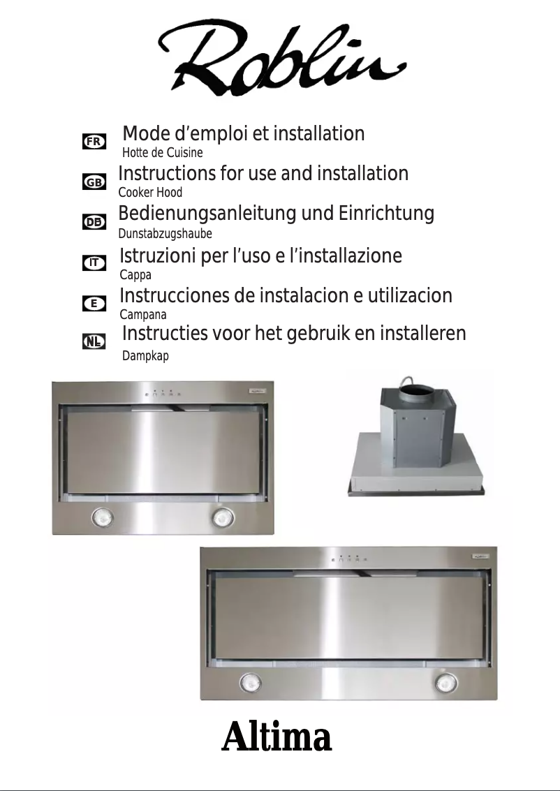 Page 1 de la notice Manuel utilisateur Roblin Altima/2 57